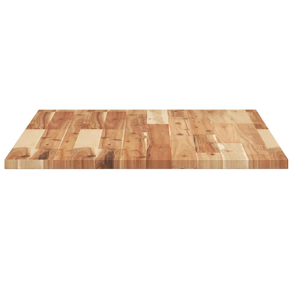 Desk Top Oil Finished 80x60x2 cm Solid Wood Acacia
