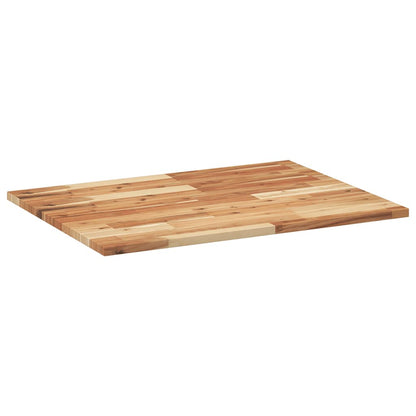 Desk Top Oil Finished 80x60x2 cm Solid Wood Acacia
