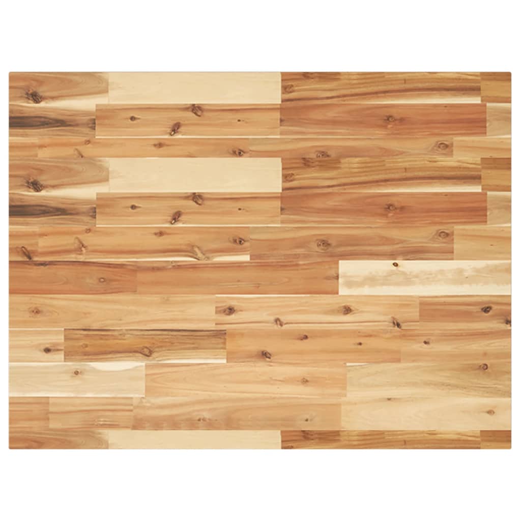 Desk Top Oil Finished 100x60x2 cm Solid Wood Acacia