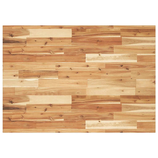 Desk Top Oil Finished 80x70x2 cm Solid Wood Acacia