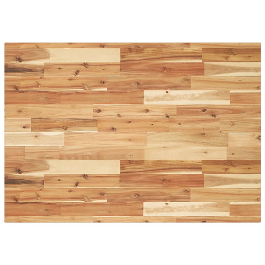 Desk Top Oil Finished 120x70x2 cm Solid Wood Acacia