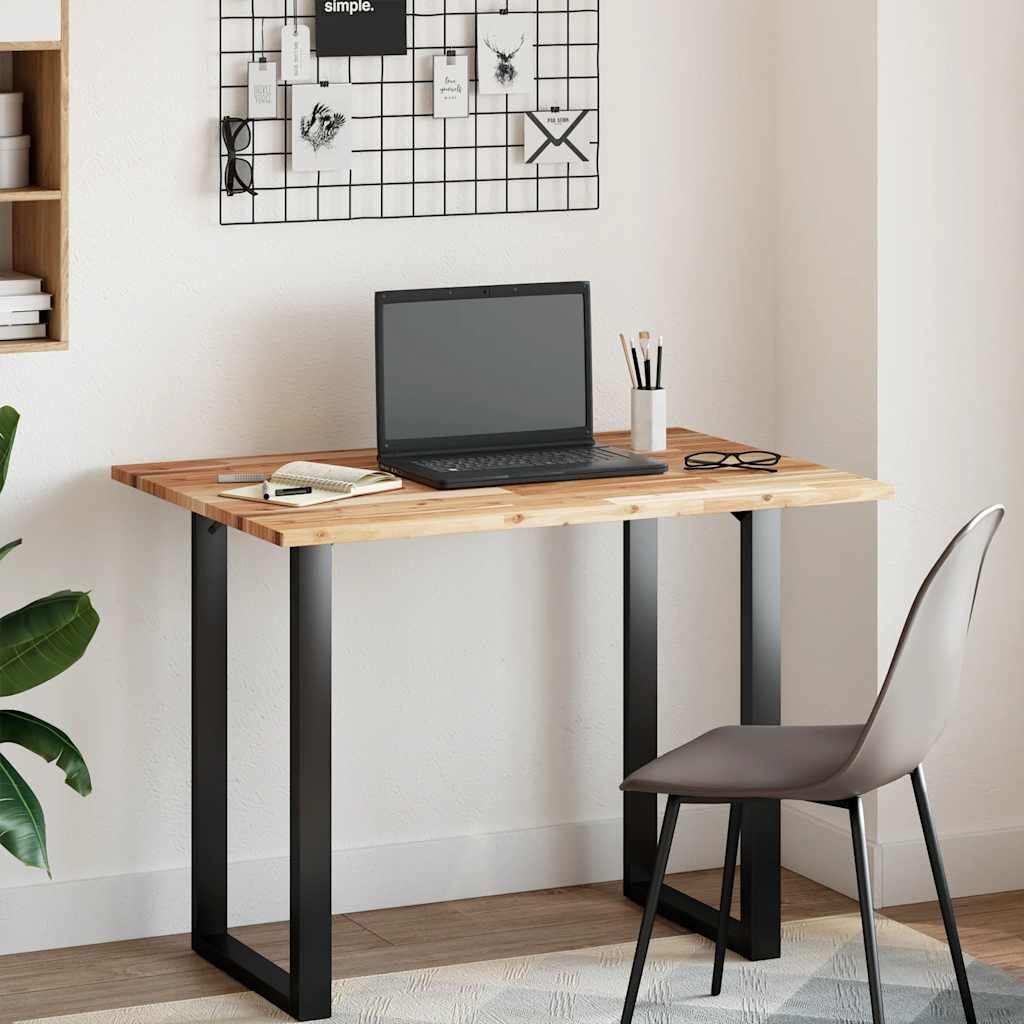 Desk Top Oil Finished 120x70x2 cm Solid Wood Acacia