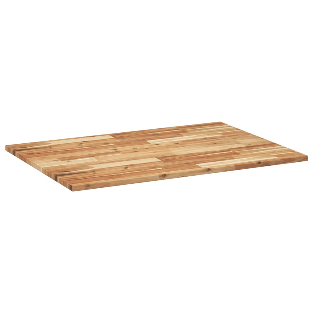 Desk Top Oil Finished 120x70x2 cm Solid Wood Acacia
