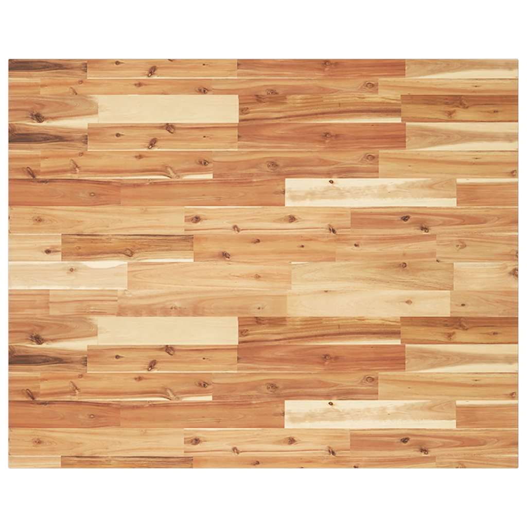 Desk Top Oil Finished 100x80x2 cm Solid Wood Acacia