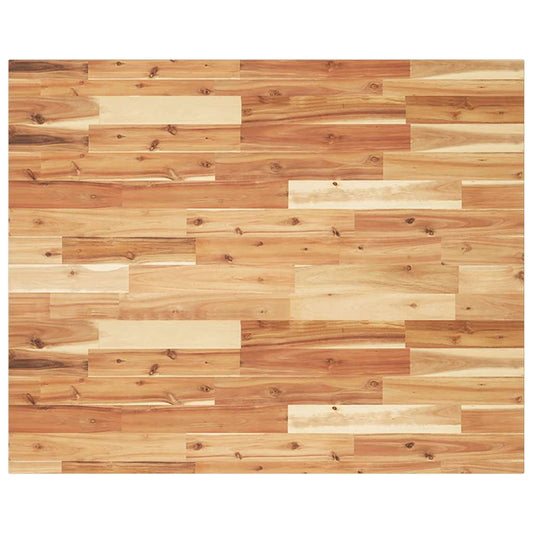 Desk Top Oil Finished 100x80x2 cm Solid Wood Acacia