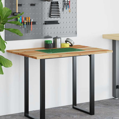 Desk Top Oil Finished 100x80x2 cm Solid Wood Acacia
