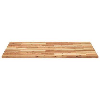 Desk Top Oil Finished 100x80x2 cm Solid Wood Acacia