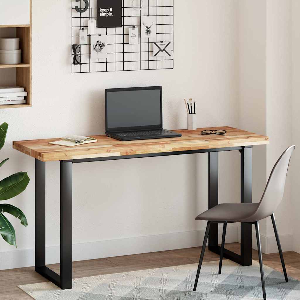 Desk Top Oil Finished 120x50x4 cm Solid Wood Acacia