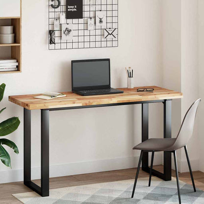 Desk Top Oil Finished 120x50x4 cm Solid Wood Acacia