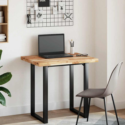 Desk Top Oil Finished 100x60x4 cm Solid Wood Acacia