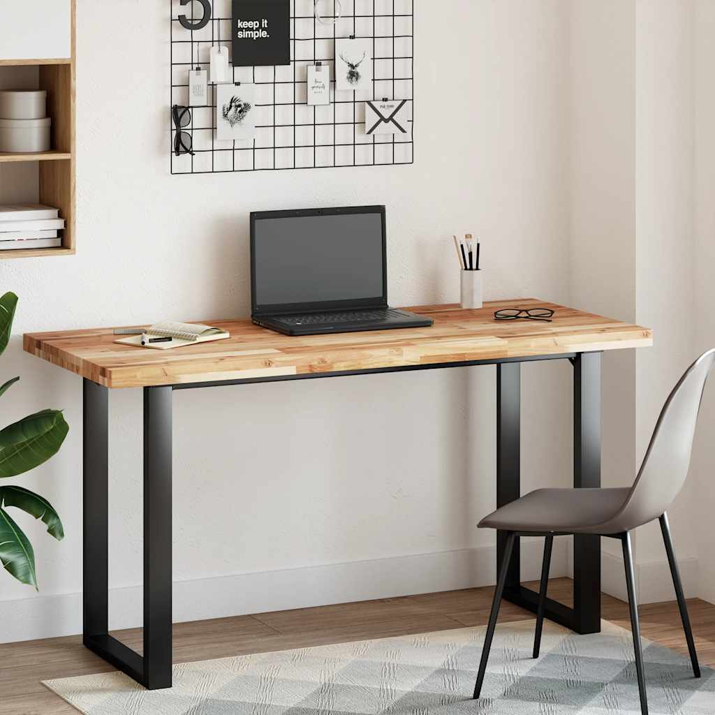 Desk Top Oil Finished 120x60x4 cm Solid Wood Acacia
