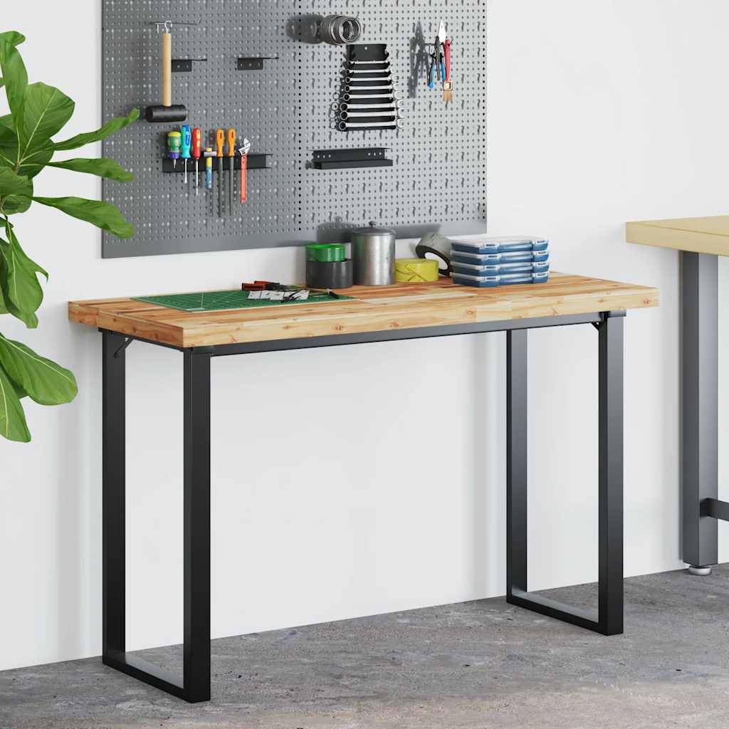 Desk Top Oil Finished 140x60x4 cm Solid Wood Acacia
