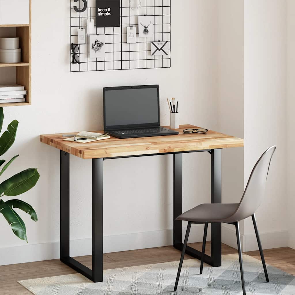Desk Top Oil Finished 100x70x4 cm Solid Wood Acacia