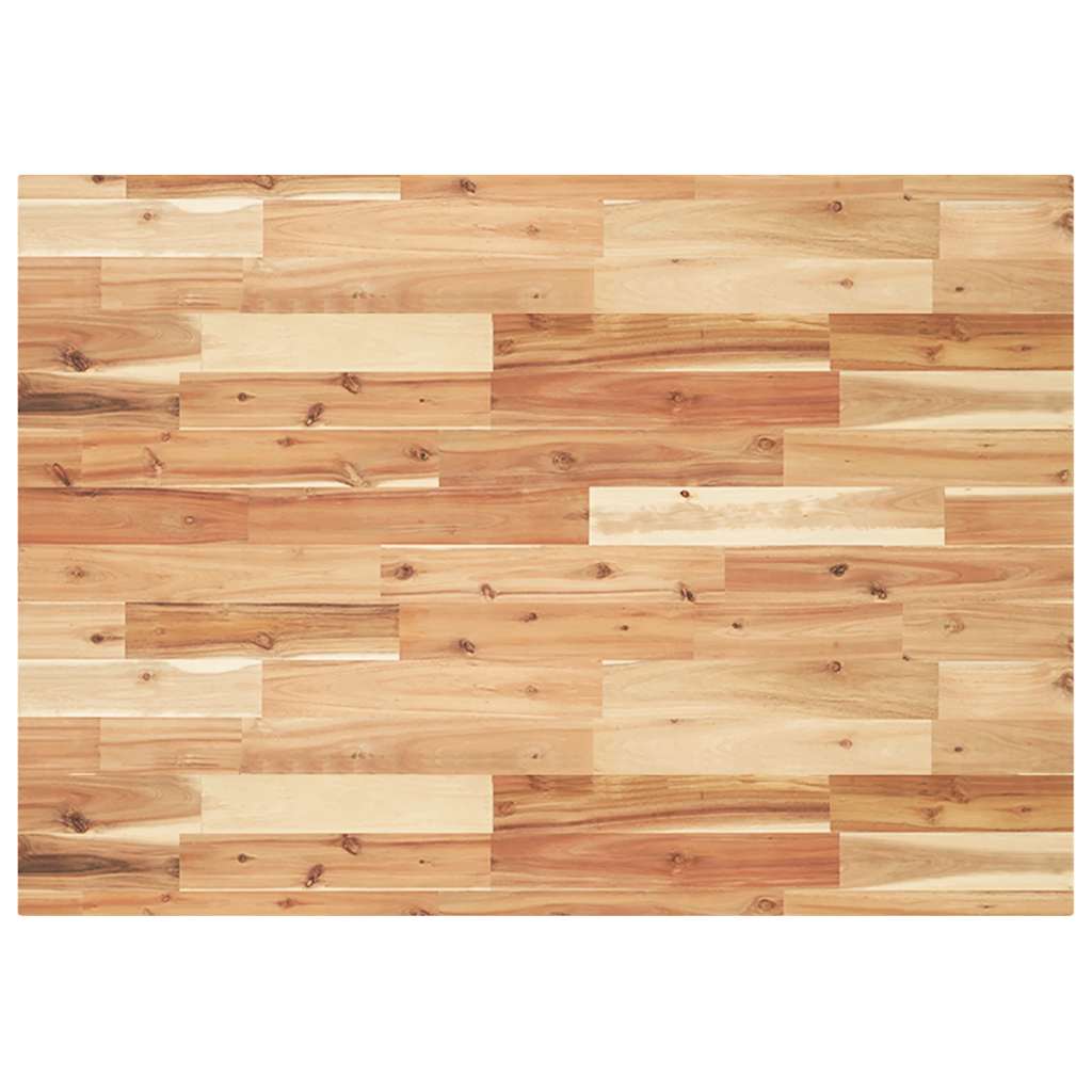 Desk Top Oil Finished 120x70x4 cm Solid Wood Acacia