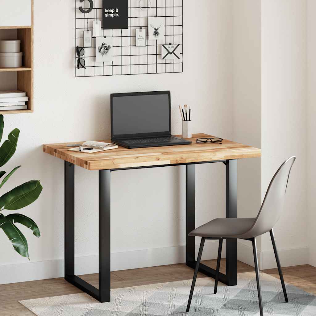 Desk Top Oil Finished 120x70x4 cm Solid Wood Acacia
