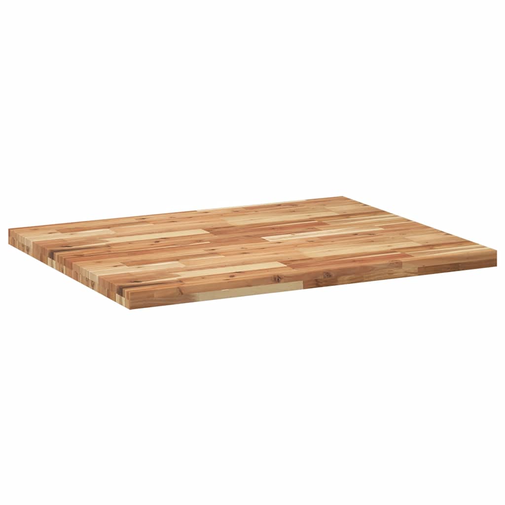 Desk Top Oil Finished 100x80x4 cm Solid Wood Acacia