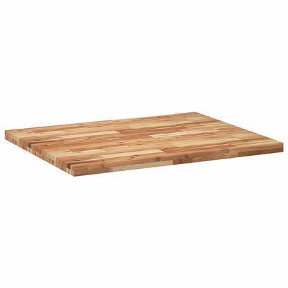 Desk Top Oil Finished 100x80x4 cm Solid Wood Acacia