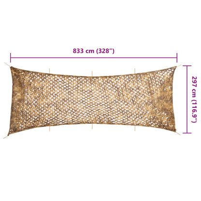 Camouflage Net with Storage Bag 833x297 cm Sand