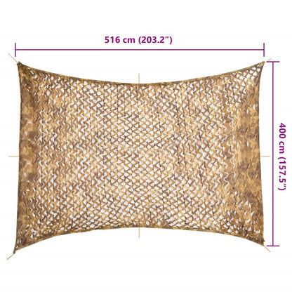 Camouflage Net with Storage Bag 516x400 cm Sand