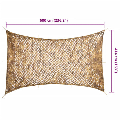 Camouflage Net with Storage Bag 600x414 cm Sand