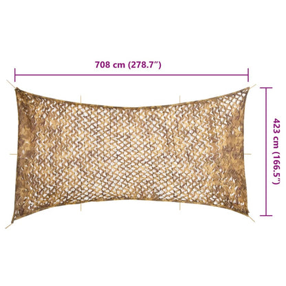 Camouflage Net with Storage Bag 708x423 cm Sand