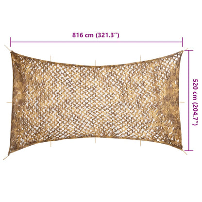 Camouflage Net with Storage Bag 816x520 cm Sand