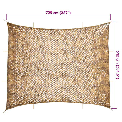 Camouflage Net with Storage Bag 729x602 cm Sand