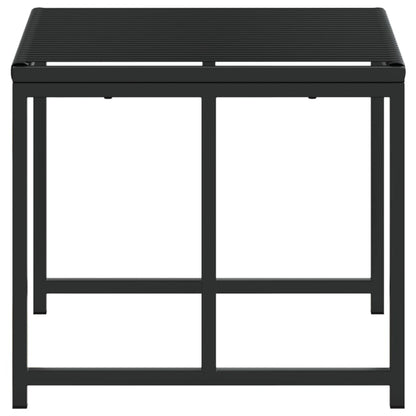 Garden Stools 4 pcs Black Poly Rattan