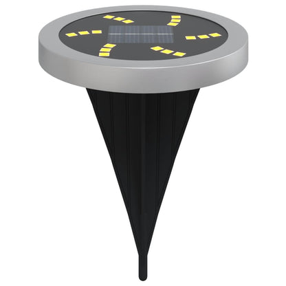 Solar Ground Lights with Ground Spikes Outdoor 4 pcs Warm White