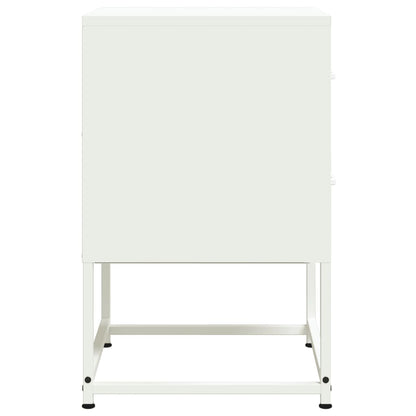 Bedside Cabinets 2 pcs White 36x39x60.5 cm Steel