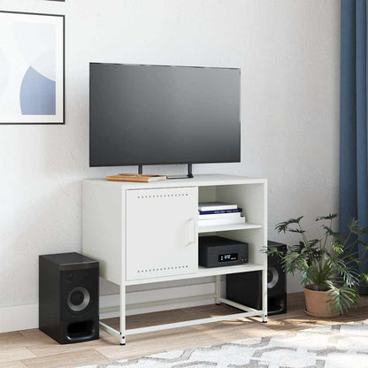 TV Cabinet White 68x39x60.5 cm Steel