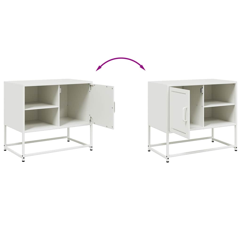 TV Cabinet White 68x39x60.5 cm Steel