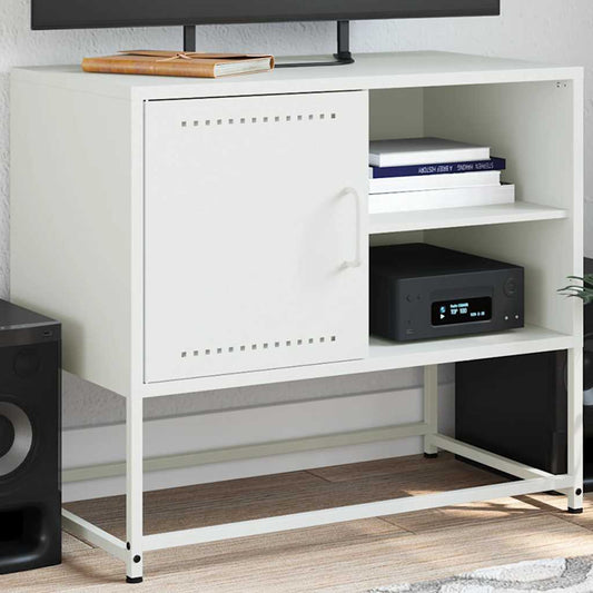 TV Cabinet White 68x39x60.5 cm Steel