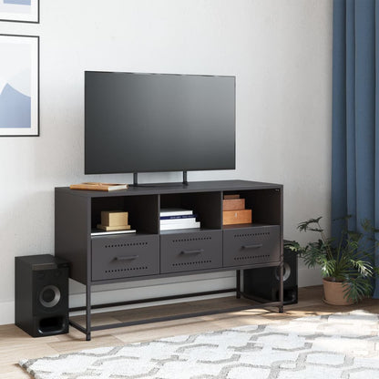 TV Cabinet Black 100.5x39x60.5 cm Steel