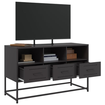 TV Cabinet Black 100.5x39x60.5 cm Steel