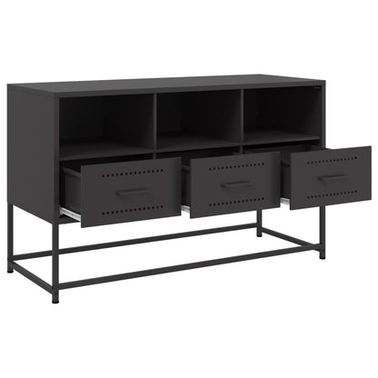 TV Cabinet Black 100.5x39x60.5 cm Steel