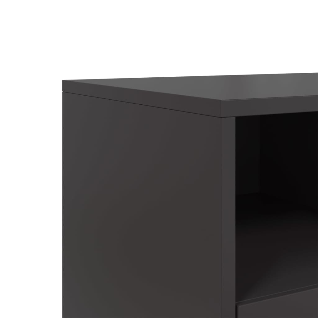 TV Cabinet Black 100.5x39x60.5 cm Steel