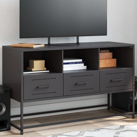 TV Cabinet Black 100.5x39x60.5 cm Steel