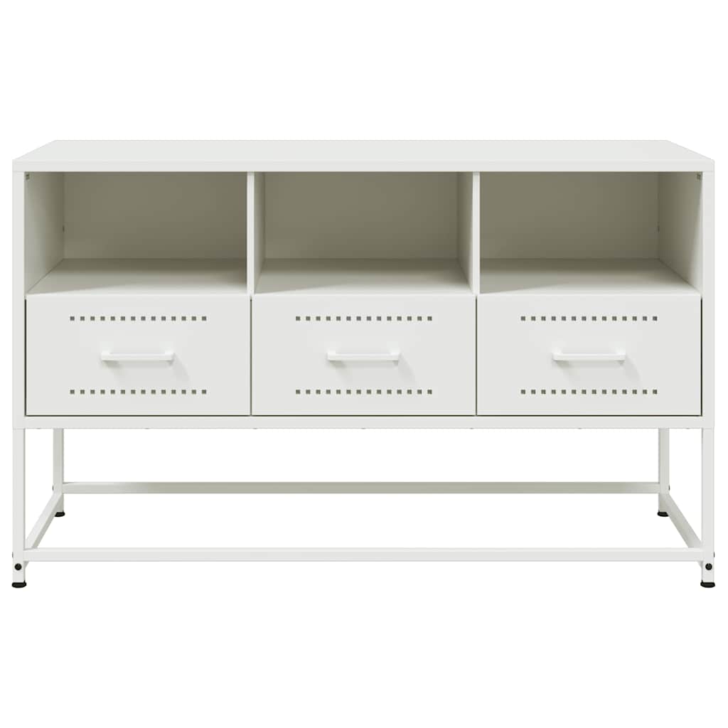 TV Cabinet White 100.5x39x60.5 cm Steel