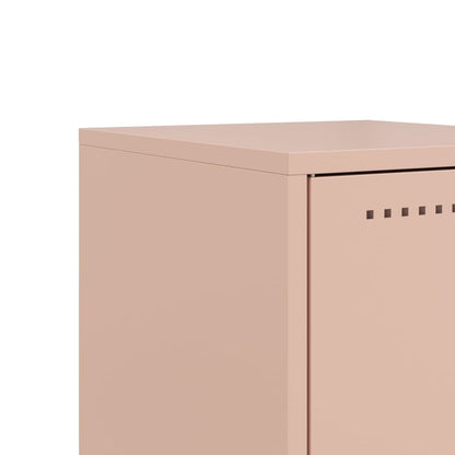 Bedside Cabinet Pink 36x39x78 cm Steel