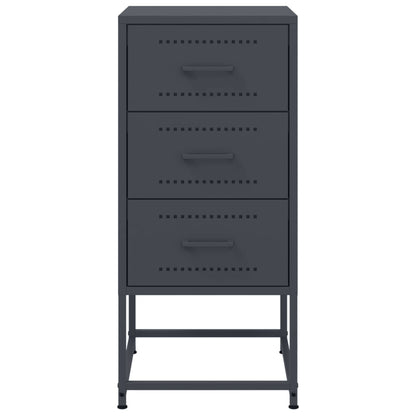 Bedside Cabinets 2 pcs Anthracite 36x39x78 cm Steel