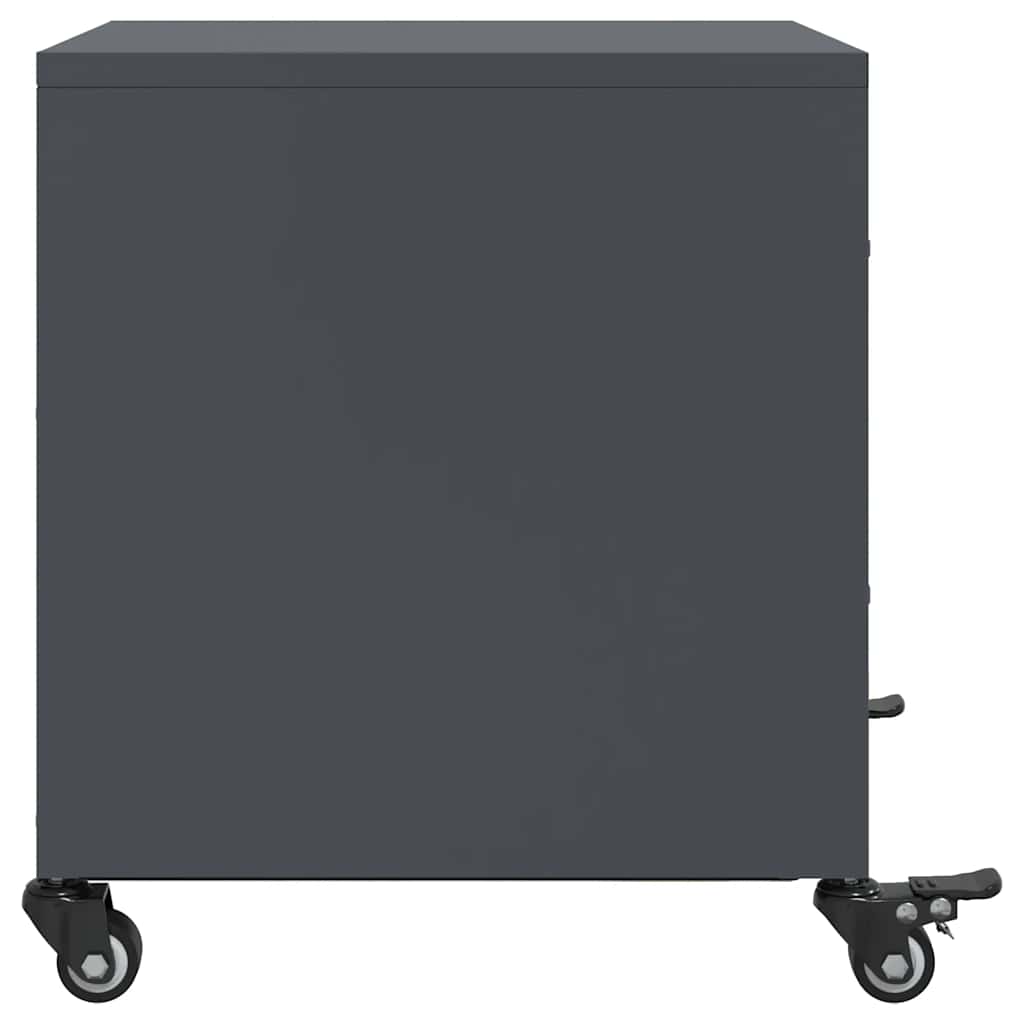 Bedside Cabinet Anthracite 36x39x43.5 cm Steel