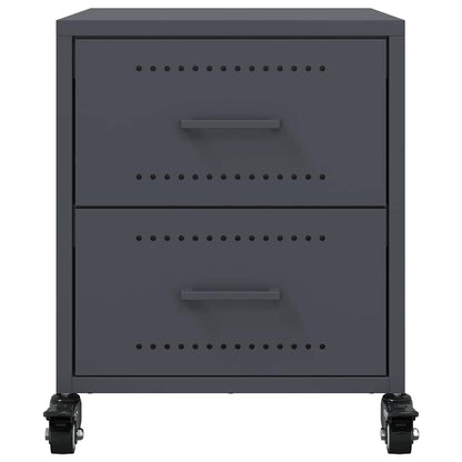 Bedside Cabinets 2 pcs Anthracite 36x39x43.5 cm Steel
