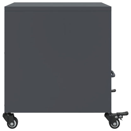 Bedside Cabinets 2 pcs Anthracite 36x39x43.5 cm Steel