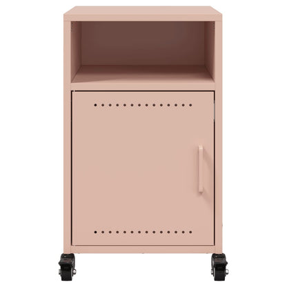 Bedside Cabinets 2 pcs Pink 36x39x59 cm Steel