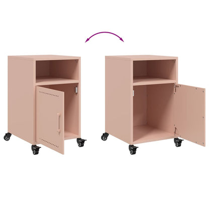 Bedside Cabinets 2 pcs Pink 36x39x59 cm Steel