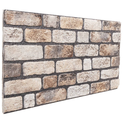 3D Wall Panels 10 pcs Light Brown 100x50 cm EPS