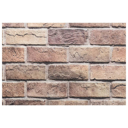 3D Wall Panels 10 pcs Brown 100x50 cm EPS