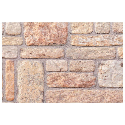 3D Wall Panels 10 pcs Brown 100x50 cm EPS
