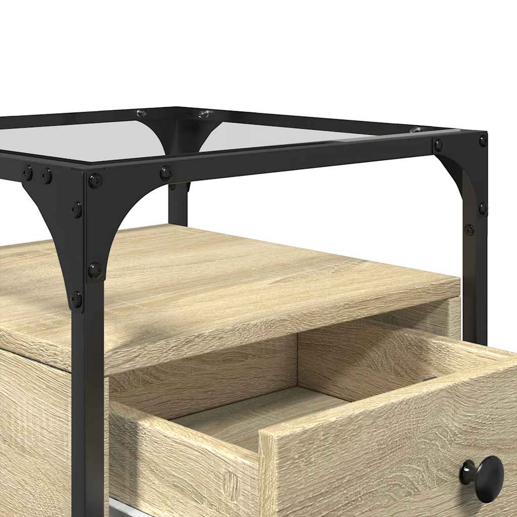 Bedside Cabinets 2 pcs Sonoma Oak 40x40x55 cm Engineered Wood